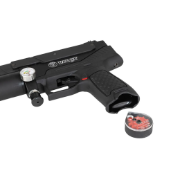 Hatsan Velox LuftPistol, PCP, Halvautomatisk, 4,5mm (Cal.177) Sort