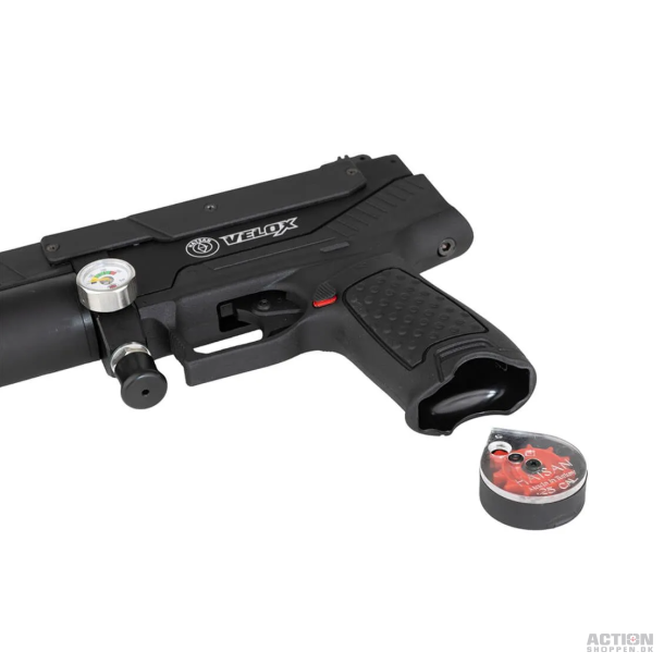 Hatsan Velox LuftPistol, PCP, Halvautomatisk, 4,5mm (Cal.177) Sort