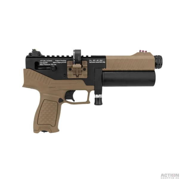 Hatsan Velox LuftPistol, PCP, Halvautomatisk, 4,5mm (Cal.177) FDE