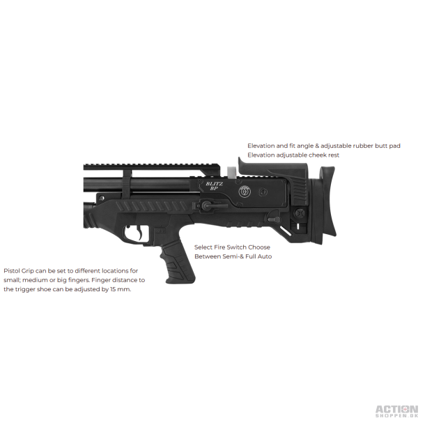 Hatsan Blitz BP (Semi/full auto) PCP, 250Bar, Luftgevr 4,5mm (Cal.177)