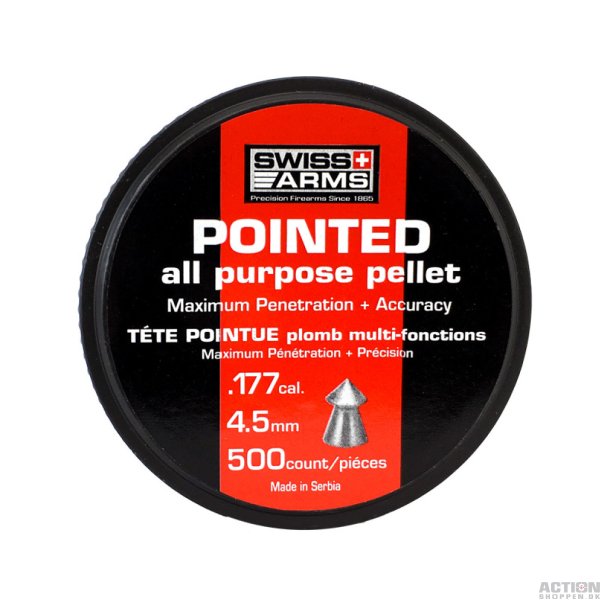 Pointed Pellets 500 Stk. 4,5mm(Cal.177)