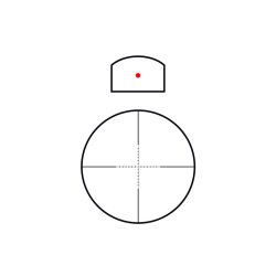 Kikkertsigte 4x32 med mini Red Dot