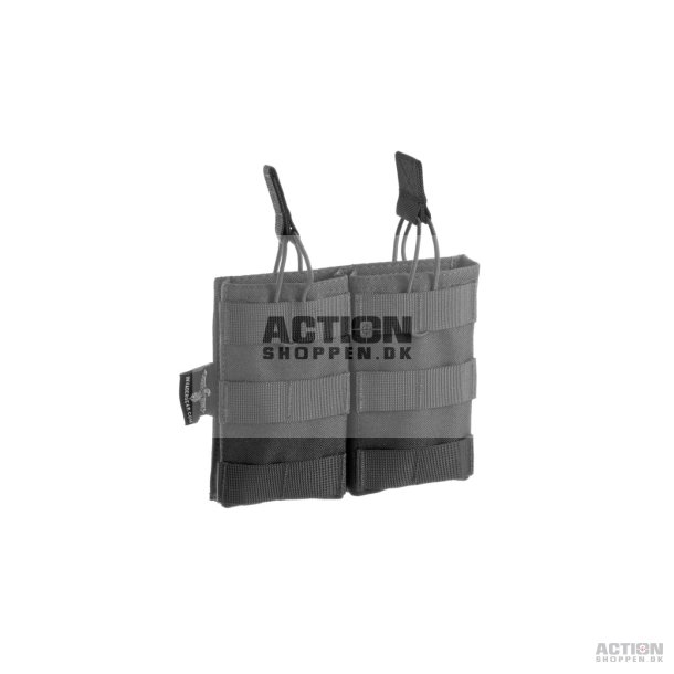 Invader Gear Molle Pouch, til 2 stk M4/M16 magasiner 5.56 Double Direct Action Mag Pouch, Sort