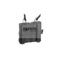 Invader Gear Molle Pouch, til 2 stk M4/M16 magasiner 5.56 Double Direct Action Mag Pouch, Sort