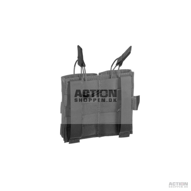 Invader Gear Molle Pouch, til 2 stk M4/M16 magasiner 5.56 Double Direct Action Mag Pouch, Sort