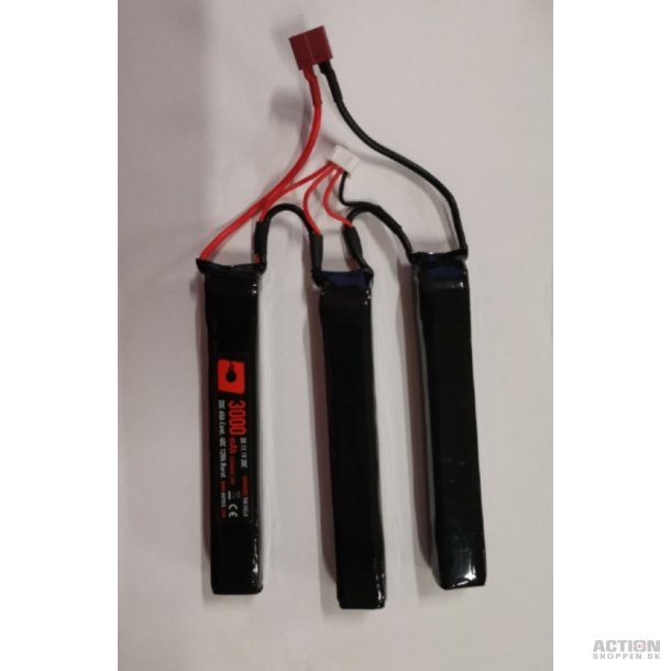 Li-Po 7,4V 3000mAh, 20C, Crane stock, Batteri