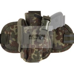 Invader Gear - Dropleg Lrhylster, Venstre, Flecktarn