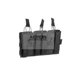 Invader Gear Molle Pouch, M4/M16 magasiner 5.56 Triple Direct Action Mag Pouch, Sort