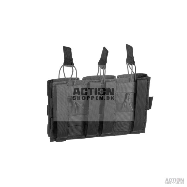 Invader Gear Molle Pouch, M4/M16 magasiner 5.56 Triple Direct Action Mag Pouch, Sort