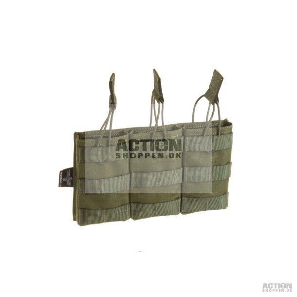 Invader Gear Molle Pouch, M4/M16 magasiner 5.56 Triple Direct Action Mag Pouch, OD Grn