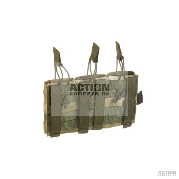 Invader Gear Molle Pouch, M4/M16 magasiner 5.56 Triple Direct Action Mag Pouch, Everglade
