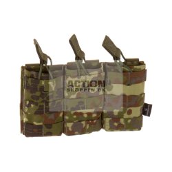 Invader Gear Molle Pouch, M4/M16 magasiner 5.56 Triple Direct Action Mag Pouch, Flecktarn