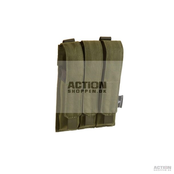Invader Gear Molle Pouch, til 3 stk MP5 Triple Mag Pouch, OD Grn