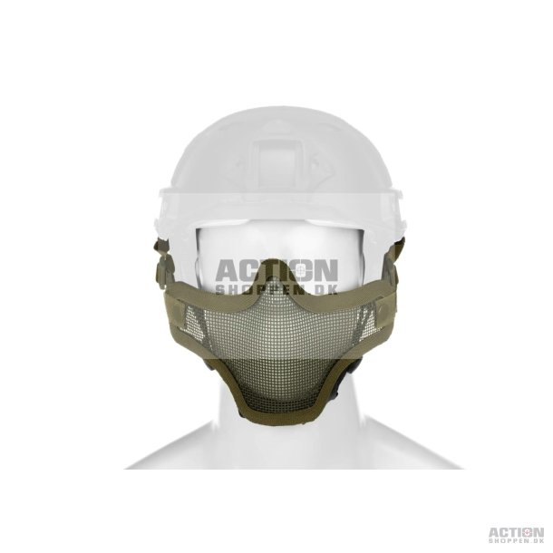 Invader Gear - Steel Half Face Mask FAST Version, OD Grn 