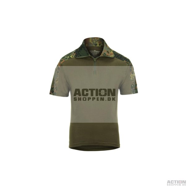 Invader Gear -  Combat Shirt Kort rme, Flecktarn, str. S - XXL