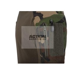 Invader Gear -  Combat Shirt Kort rme, Woodland, str. S - XXL