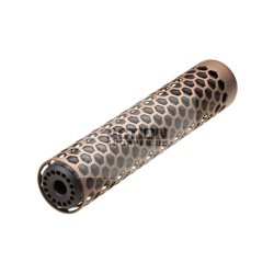 Action Army - T10 Hive Sound Suppressor, 255MM X 49 MM - 14MM CCW, Dark Earth