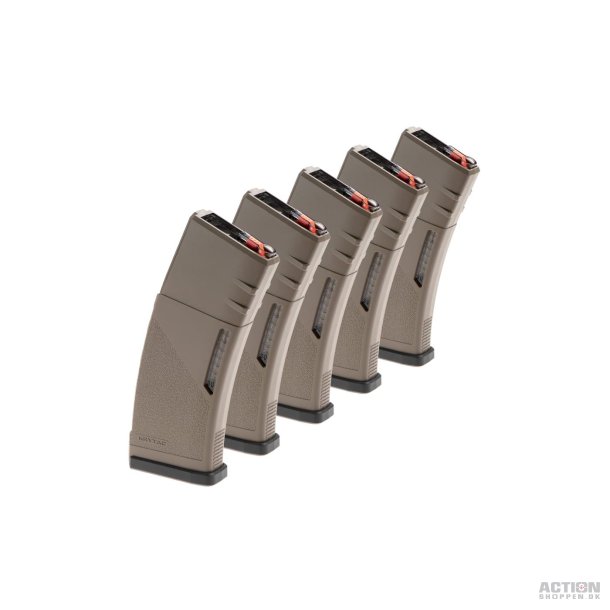 Krytac - M4/M15/16, 150 skuds magasin, 5 stk, Dark Earth