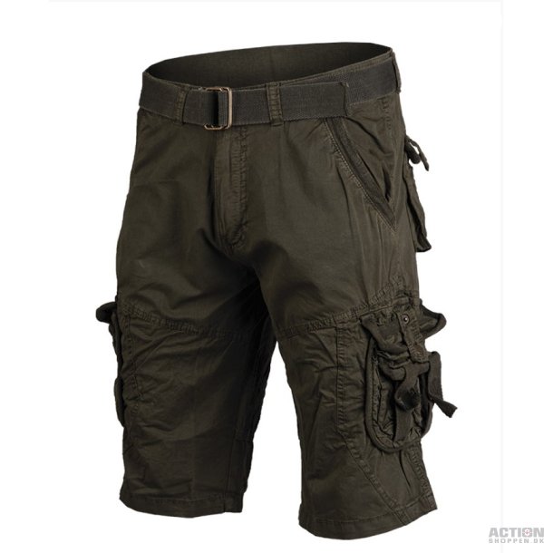 Vintaage Survival Shorts Forvask Olive Grn, Str. S - XXXL