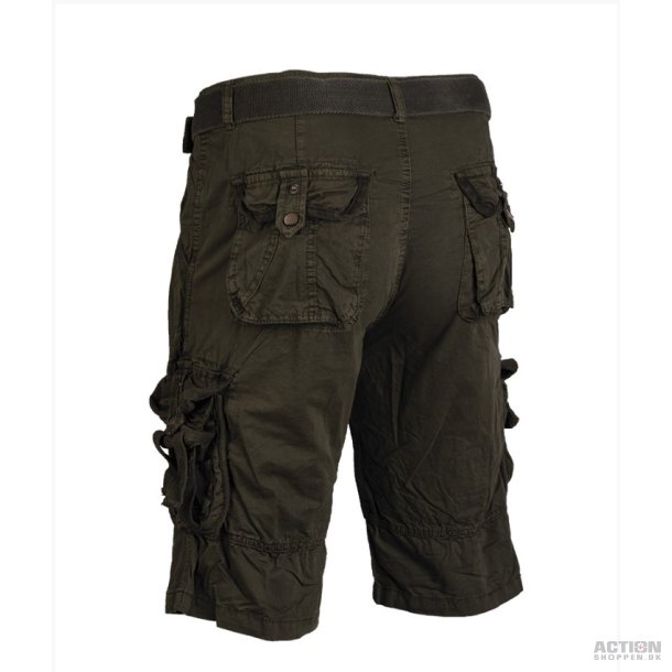 Vintaage Survival Shorts Forvask Olive Grn, Str. S - XXXL