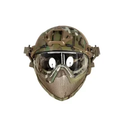 PJ Piloteer fast II hjelm med mask, MC