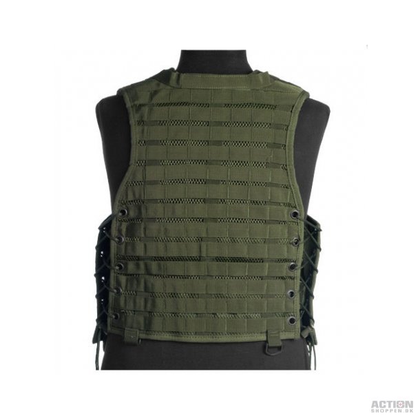 Molle Carrier vest, Oliven grn, str. one size 