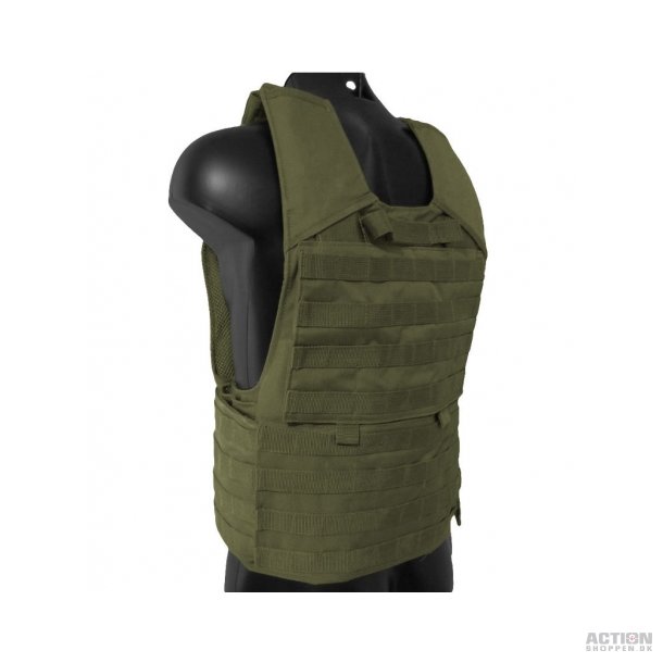 Molle Carrier vest, Oliven grn, str. one size 
