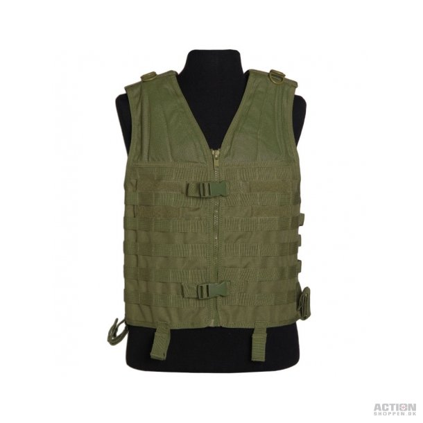 Molle Carrier vest, Oliven grn, str. one size 