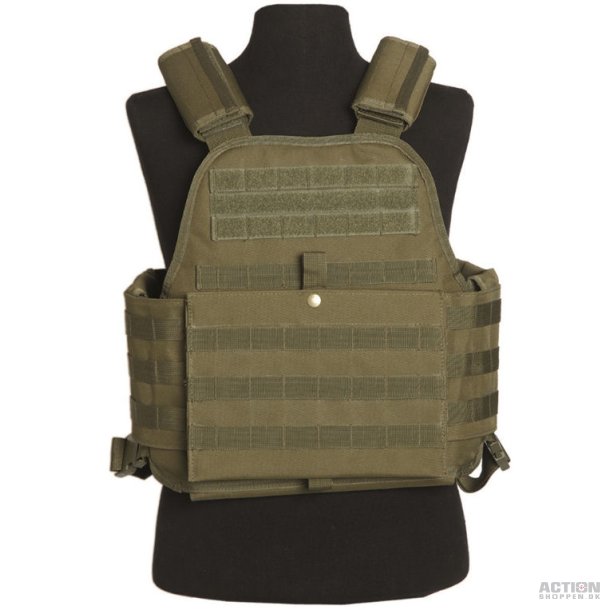 Plate Carrier Vest, Oliven grn, str. one size 