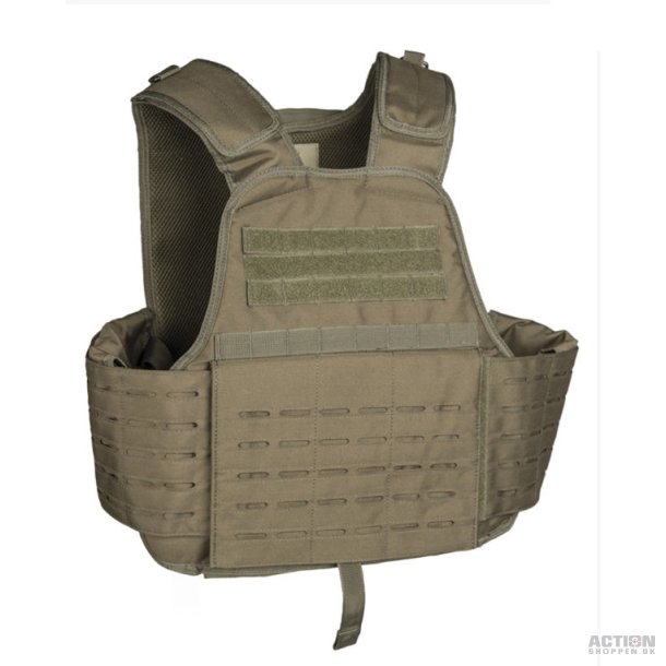 Taktisk molle vest, Laset Cut CarrIer Vest, Oliven grn, str. one size