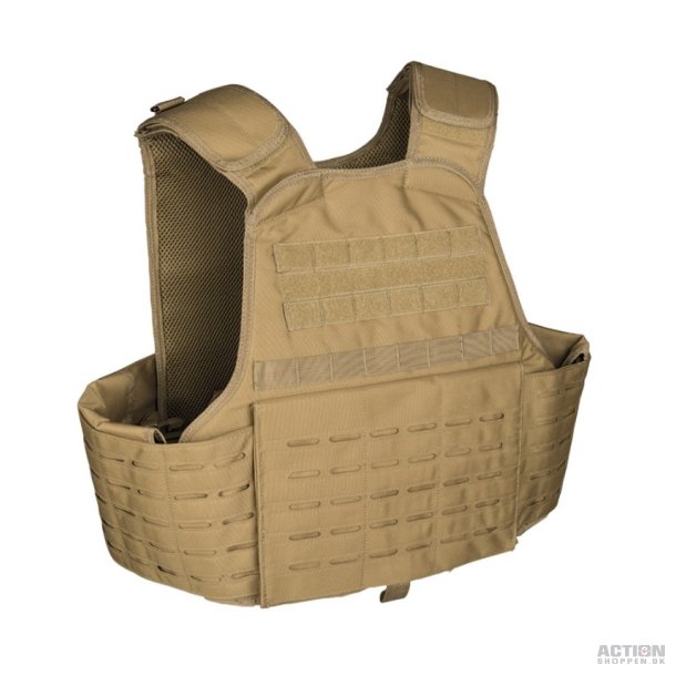 Taktisk molle vest, Laset Cut CarrIer Vest, Coyote, str. one size