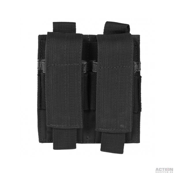 Molle, Pouch, til 2 stk Pistol magasiner, Sort.