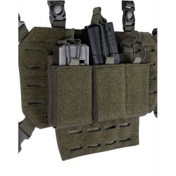 Molle, Pouch, Mag Bag Triple Med Velcro Back, Oliven grn