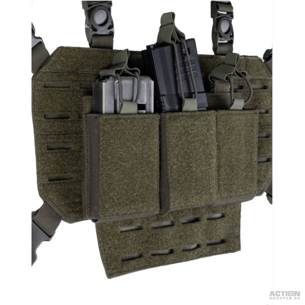 Molle, Pouch, Mag Bag Triple Med Velcro Back, Oliven grn
