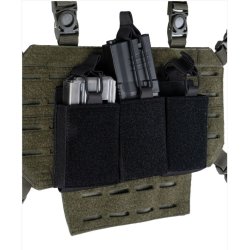 Molle, Pouch, Mag Bag Triple Med Velcro Back, Sort