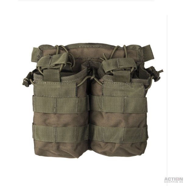 Molle, Pouch, til 4 stk gevr magasiner, Oliven grn