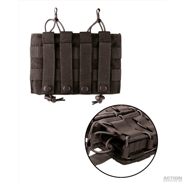 Molle, Pouch, Mag. Bag Open Top Flex Double, Sort
