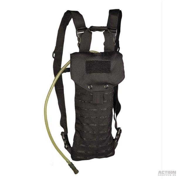 Ryk taske med drikke dunk. 2,5L. Sort