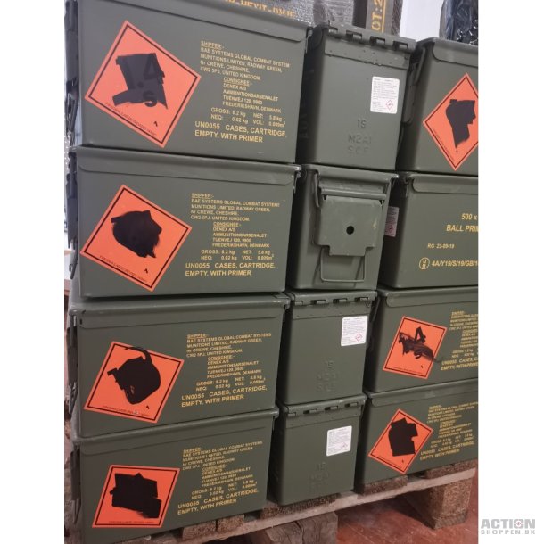 Ammu metal Box Cal.7,62 (Brugt)