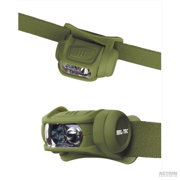 Mil-Tec - LED Pandelygte 4 FARVER, Oliven