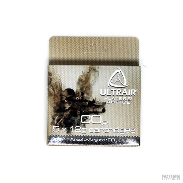 ASG - Co2 Patroner, ULTRAIR 12g, 5 stk