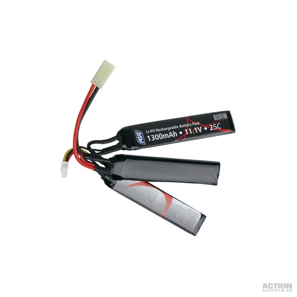 Li-Po 11,1V 1300mAh, 25C, Gen.2,  Crane stock, Batteri