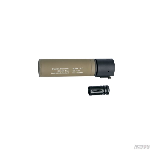 B&T Silencer ROTEX - IIIA Compact Barrel extension tube, tan