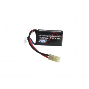 Li-Po 7,4V 1000mAh, 30C, Batteri