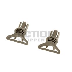 Goggle Swivel Clips 36mm til hjelm, Follage Grn