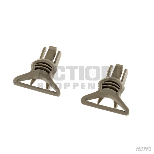 Goggle Swivel Clips 36mm til hjelm, Follage Grn