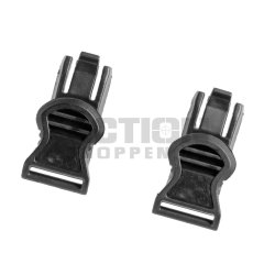 Goggle Swivel Clips 19mm til hjelm, Sort