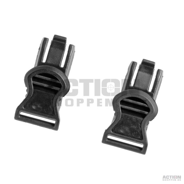 Goggle Swivel Clips 19mm til hjelm, Sort