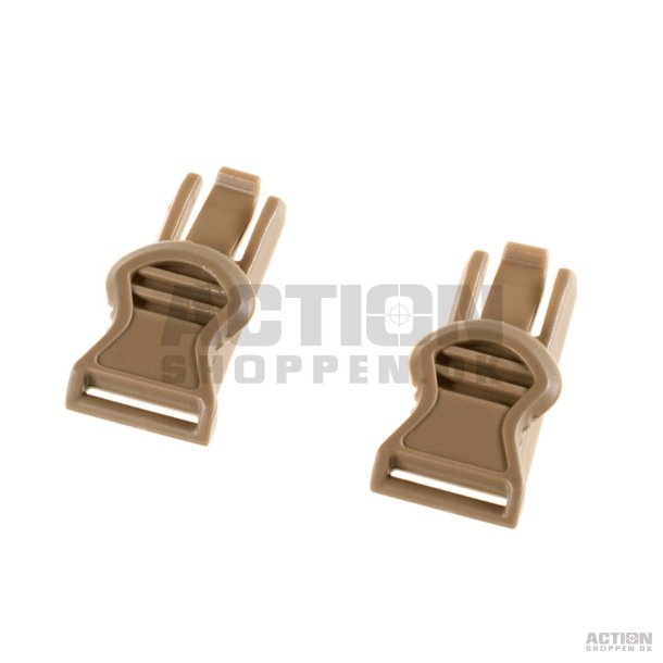 Goggle Swivel Clips 19mm til hjelm, Dark Earth