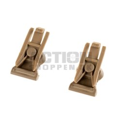 Goggle Swivel Clips 19mm til hjelm, Dark Earth